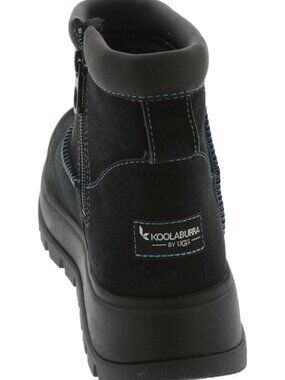 NEW! KOOLABURRA BLACK SUEDE WINTER ANKLE BOOTS BY UGG- WOMEN'S US 9